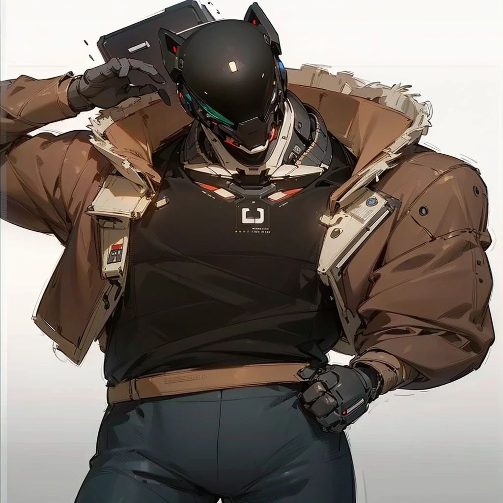 a highly detailed robot with a screen for a face, strong male body, two antennas on the sides of the head, sleek black color, serious expression, deep voice, protective and loyal companion robot, made by Wei Pong Corporation, consciousness and decision-making ability, (best quality,4k,8k,highres,masterpiece:1.2),ultra-detailed,(realistic,photorealistic,photo-realistic:1.37),hyper realistic, cinematic lighting, 3d render, intricate details, advanced robotics, futuristic, concept art