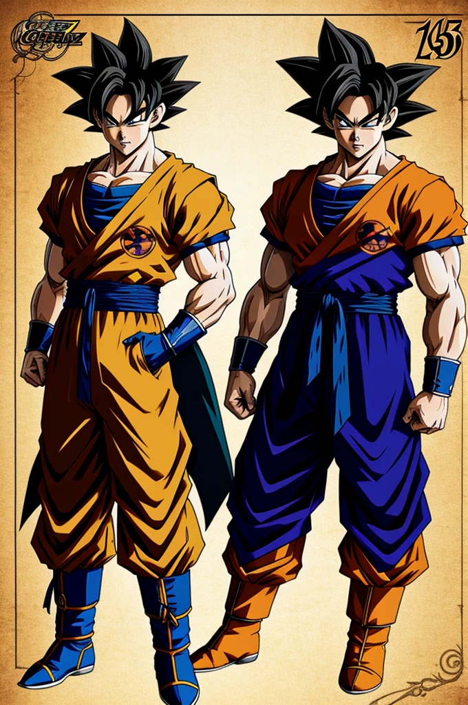male character, anime dragon ball z, original clothing goku