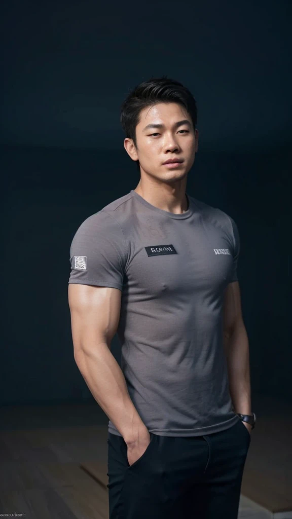 YA novel, realistically, 3d, two men hugging each other, see face, Take off your shirt., has clear muscles, Lean, Asian skin, short hair style, touch the back, embrace, light hits, In the building, On the bench, Hot Weather, Sweat beads, Oily skin, clear muscles, rope to tie hands, Blindfold, tense muscles