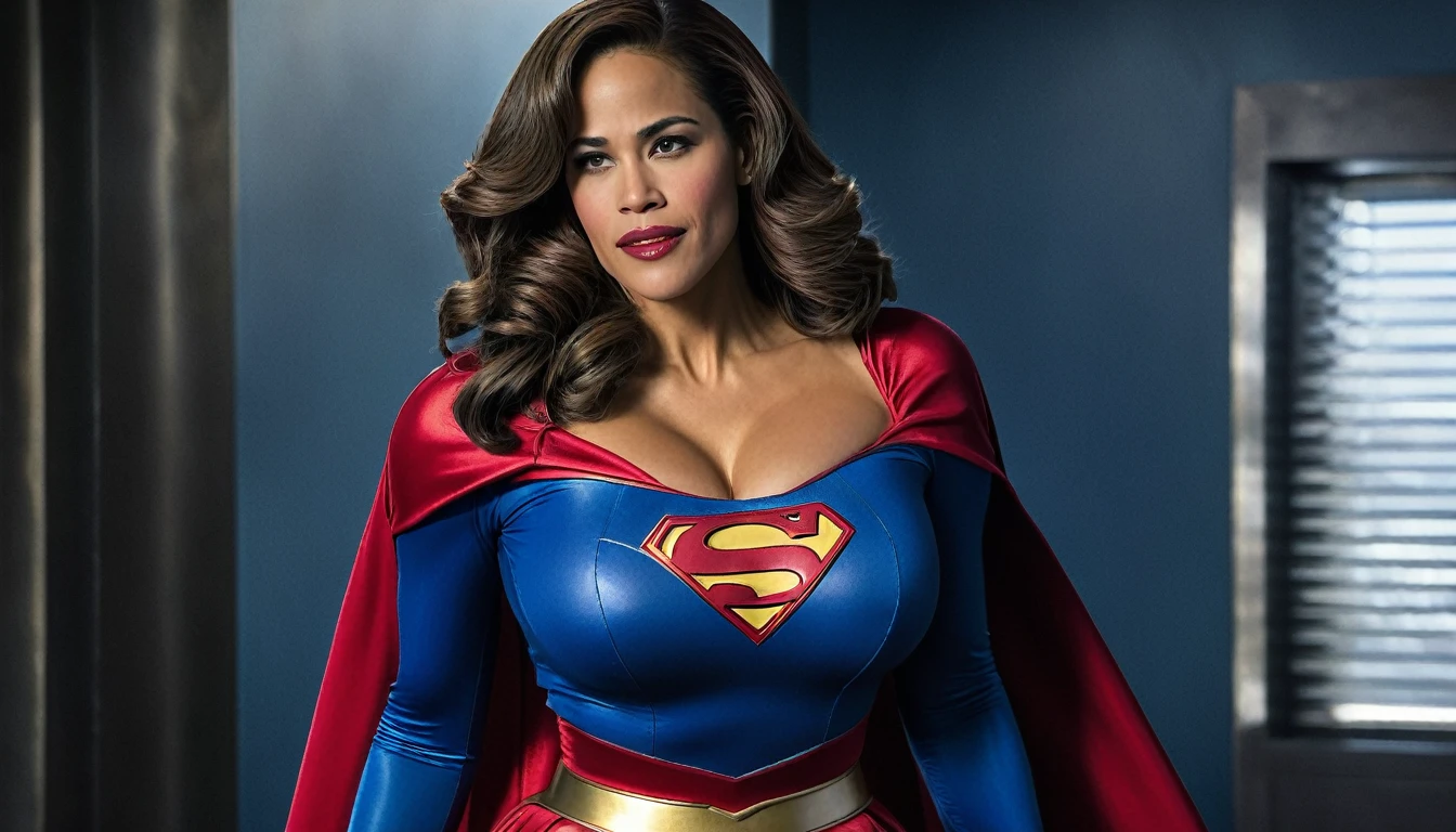super breasts; Paula Patton Supergirl 1950s DC Comicis movie costume; ; HD. Photograph, ((realism)), extremely high quality RAW photograph, ultra detailed photograph, sharp focus, high resolution, (detailed skin:1,3),high quality, film grain, Fujifilm XT3,Highly Detailed, movie, (Cinematic Photo:1.3) of (Realistic:1.3). Super breasts.