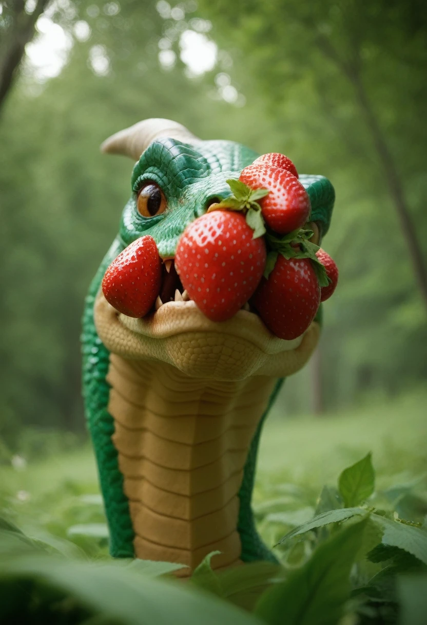 score_9, score_8_up, score_7_up, source_photo, (photography, realistic:1.4), cinematic, depth of field, bokeh, best quality BREAK
1dragon, solo, fantasy creature, mutation, low angle, mysterious, strawberry theme, dragon with strawberry scales, vibrant colors, lush strawberry fields, magical atmosphere, whimsical, intense gaze, sparkling details