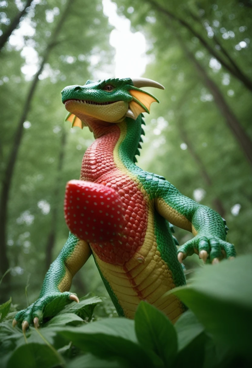 score_9, score_8_up, score_7_up, source_photo, (photography, realistic:1.4), cinematic, depth of field, bokeh, best quality BREAK
1dragon, solo, fantasy creature, mutation, low angle, mysterious, strawberry theme, dragon with strawberry scales, vibrant colors, lush strawberry fields, magical atmosphere, whimsical, intense gaze, sparkling details