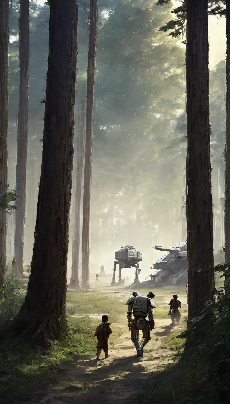 Star wars: Chapter 1: Cengizhan was still a , when the empire came. He still remembered the day, where the peaceful silence of the village was shattered by the deafening roar of Imperial walkers. He was with his parents in the field, when the first explosions shook the earth. Panic spread. The adults screamed and tried, to protect the children. Cengizhan was grabbed by his father and pushed towards the forest, away from the approaching danger.