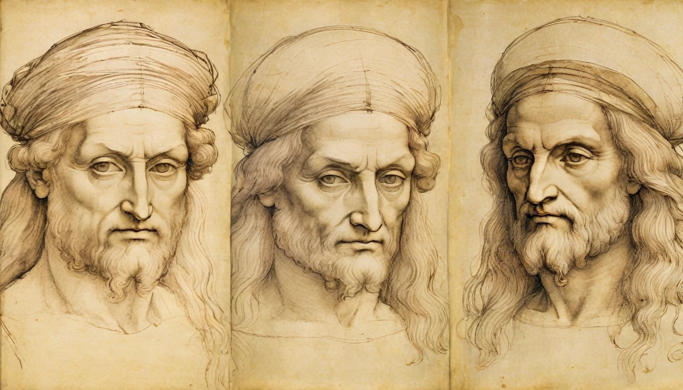 elice sketches, Leonardo da Vinci