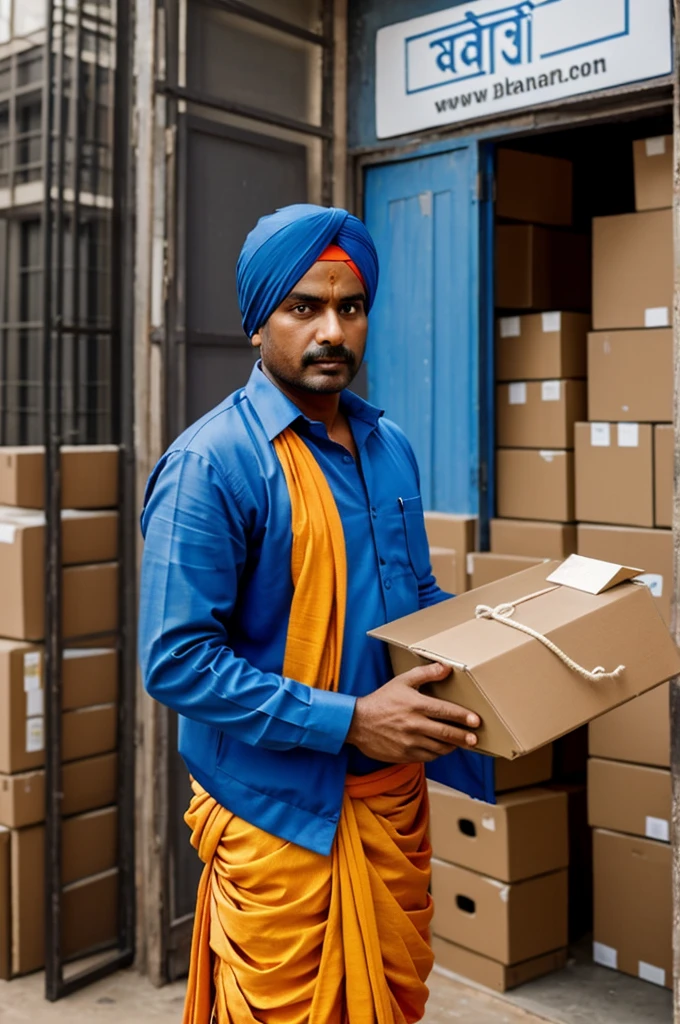 I want to make a character for my company. Basically, my company provides delivery service. For this company, I want to make a character like Gopal Bhar of bangal carton of India.