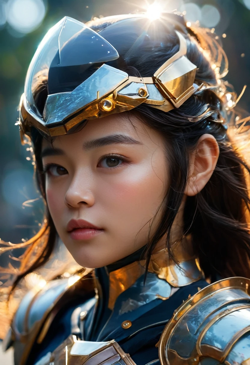 Close-up of a woman in armor, Medium Close-up ( micro ), 8k art gelm bokeh, Vojtek Fuss, ig model | art gelm, Lostrun 8k, by ruan jia and stanley art gelm, Jason Chan, Cinematic. Ren Jun, Jan J, Yanjun Chent