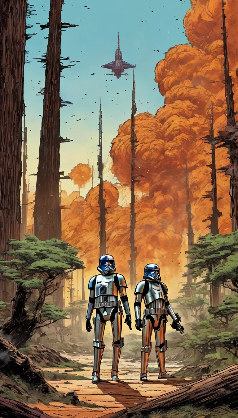 Star wars: Chapter 1: Cengizhan could remember his father’s cool hands, who held him, the fear in his eyes. But it was all in vain. Blaster fire penetrated the trees and people fell in rows. The smell of burnt flesh and ozone-rich air filled the scene. In a desperate attempt, to save his , Cengizhan&#39;s father took him to a nearby cave. "Hide here, my boy. Don&#39;t come out, until it is safe", he whispered, before he disappeared.