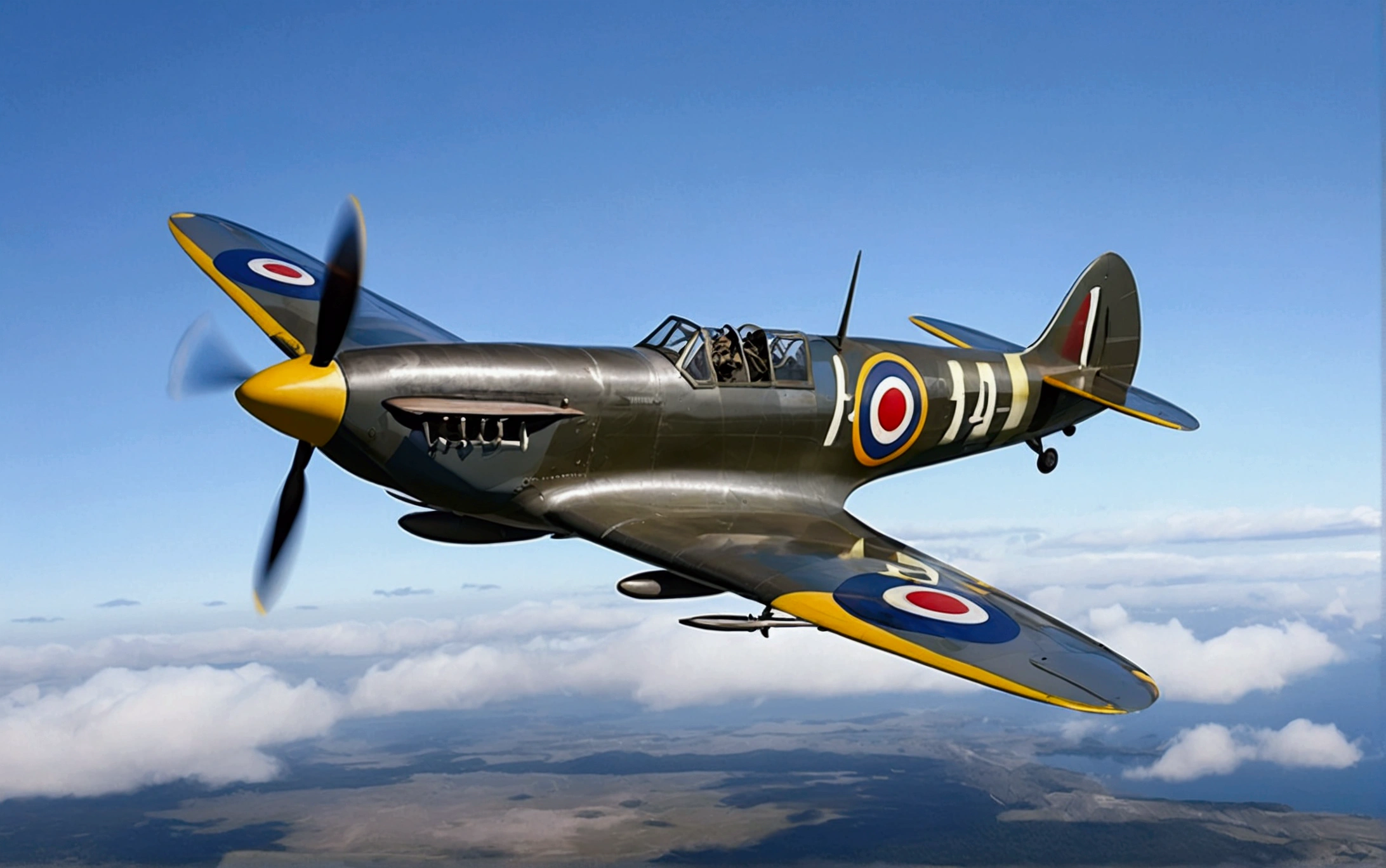 world war 2 flying  spitfire aircraft , isolated sky background solid white background, leonardo illustration, vector style , (lora: leonardo-illustration:1),