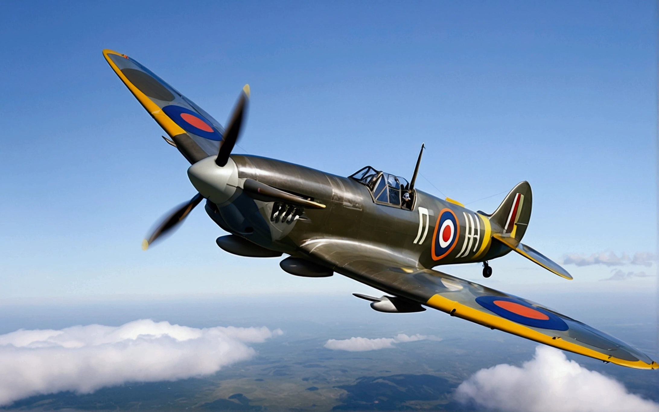 world war 2 flying spitfire aircraft , isolated sky background solid white background, leonardo illustration, vector style , (lora: leonardo-illustration:1),