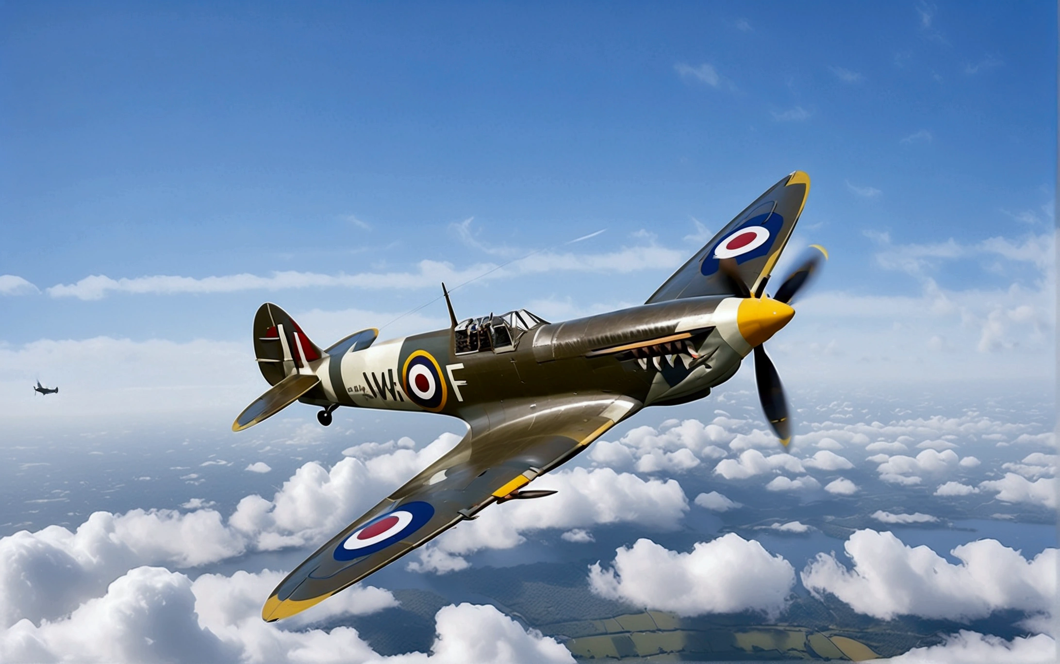 world war 2 flying spitfire aircraft , isolated sky background solid white background, leonardo illustration, vector style , (lora: leonardo-illustration:1),