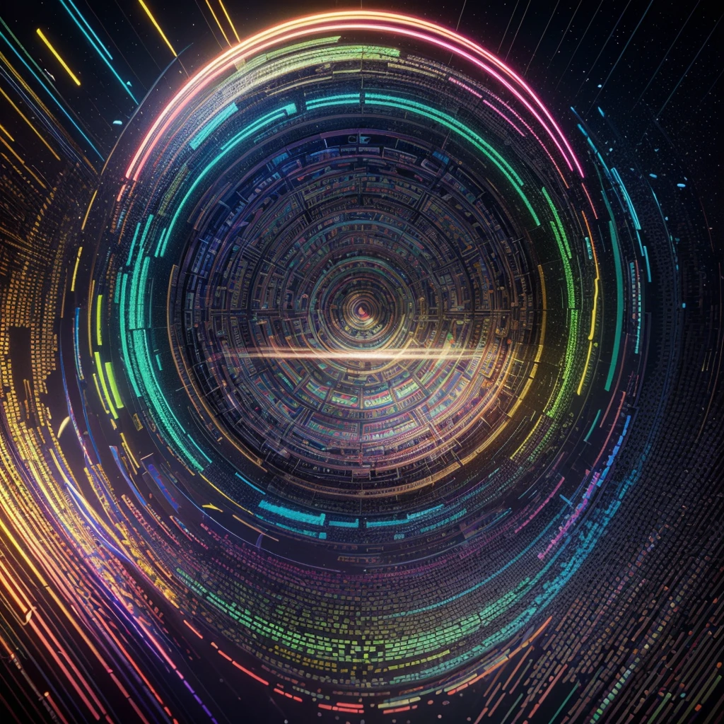 a seamless abstract pattern, bright vibrant colors, intricate details, glowing neon shades, dynamic composition, mesmerizing optical illusion, hypnotic repeating motifs, striking geometric shapes, futuristic digital art, kaleidoscopic symmetry, rhythmic visual harmony, iridescent color gradients, luminous light effects, surreal hypnotizing design, visually striking abstract art, (best quality,4k,8k,highres,masterpiece:1.2),ultra-detailed,(realistic,photorealistic,photo-realistic:1.37)