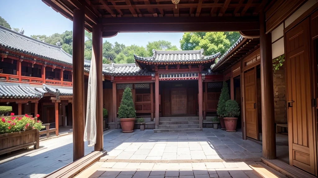The interior of Linxi Courtyard, a scene of cultivating immortals