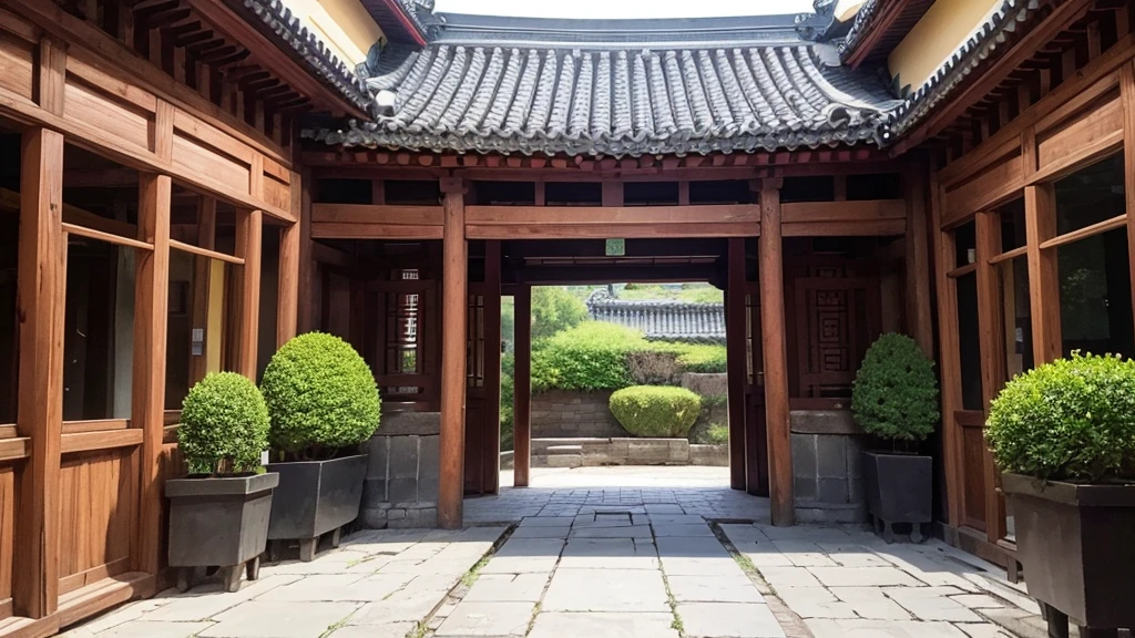 The interior of Linxi Courtyard, a scene of cultivating immortals