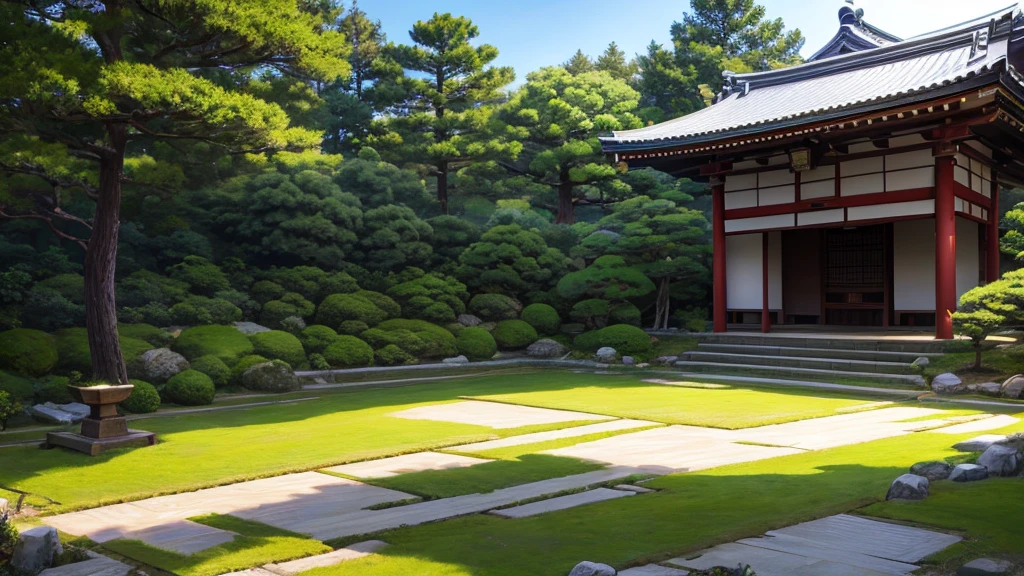 Ryoanji Temple Garden　Dry Landscape　Shishiodoshi