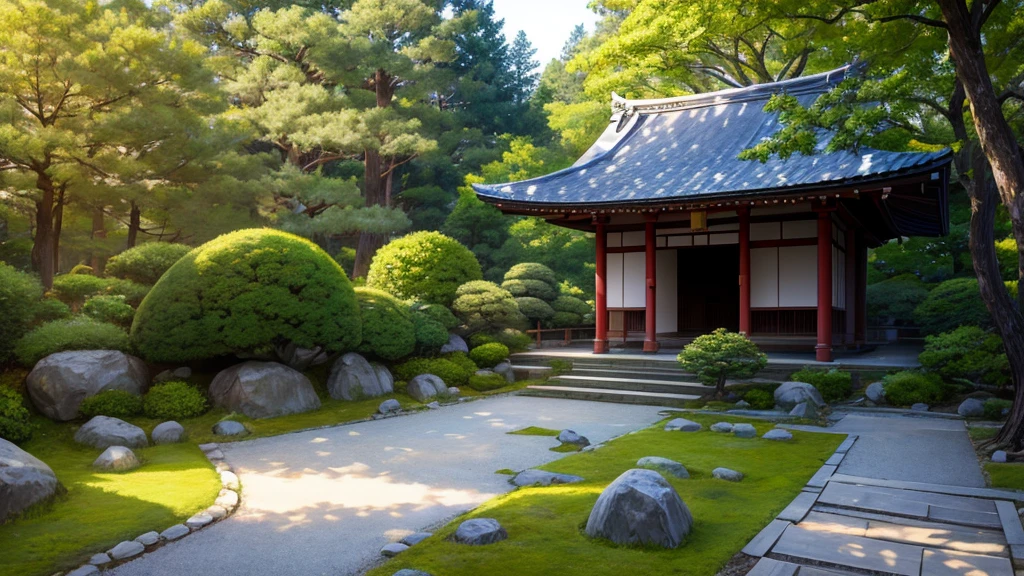Ryoanji Temple Garden Dry Landscape Shishiodoshi
