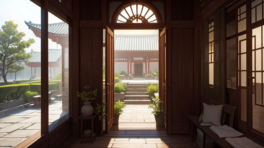 The interior of Linxi Courtyard, a scene of cultivating immortals