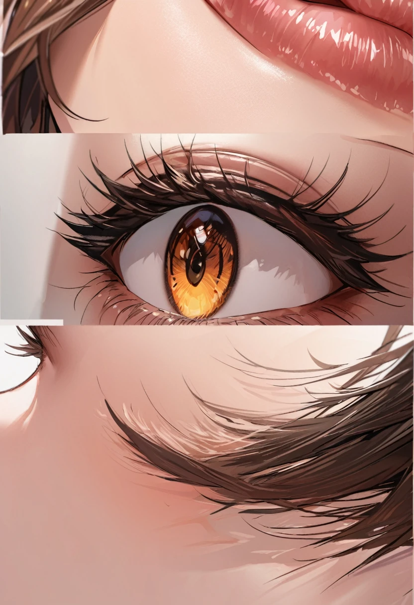 there is a woman with a hairy ass showing off her ass, a picture by Jan Rustem, reddit, tachisme, bottom body close up, thighs close up, middle close up shot, close up to a skinny, extremely close shot, big juicy lips, up close picture, huge juicy lips, neck zoomed in from lips down, super close up shot