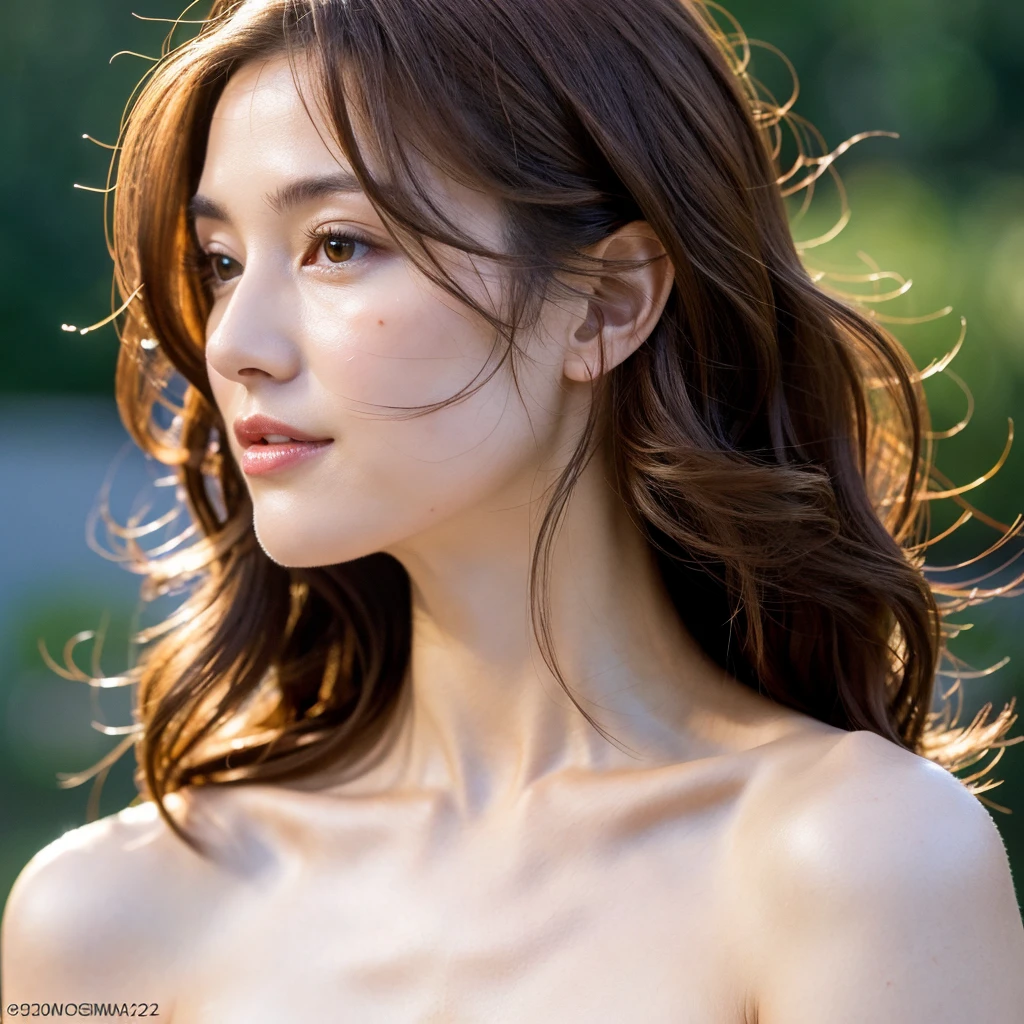 Beautiful mature woman with beautiful wavy long hair, Sexy Mature, naked, Ultra-high resolution,(Realistic:1.4), ((Highest quality)), ((masterpiece)), (be familiar with),