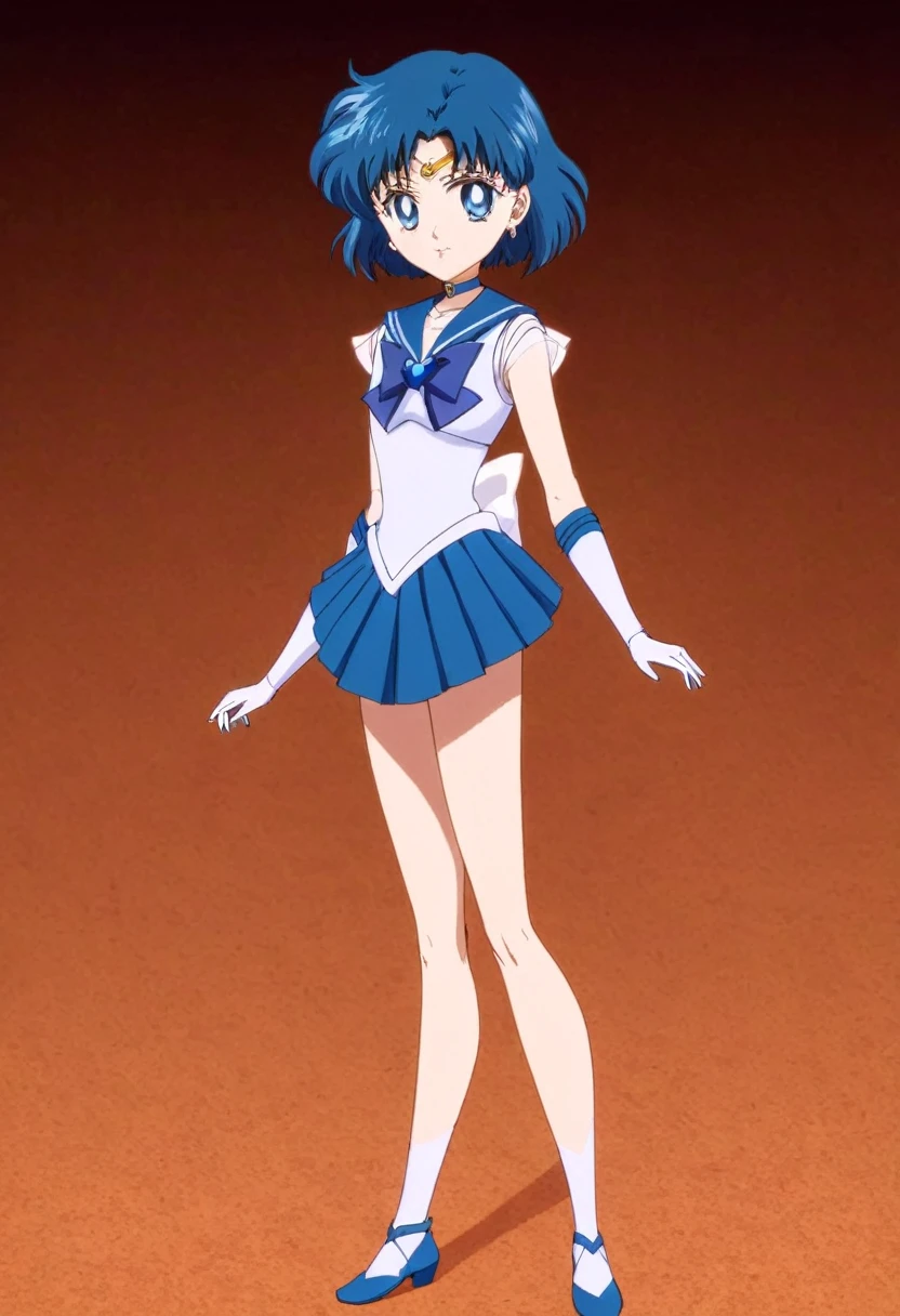 Create sailor mercury with her new powers and her new dress