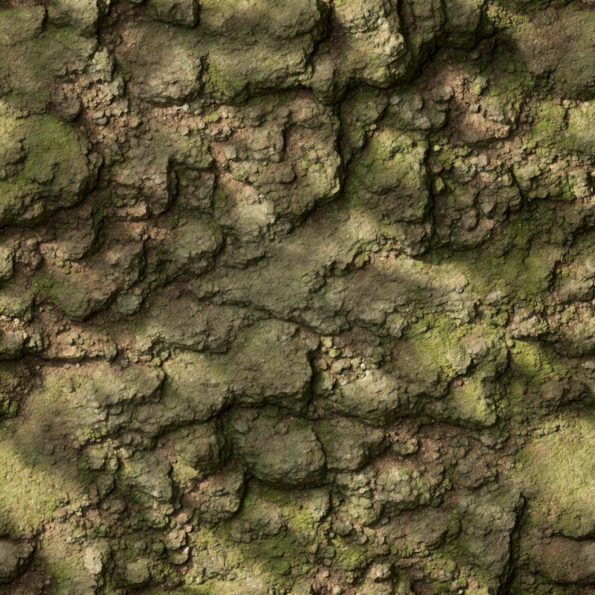High quality, photo, seamless texture, earth hill, rock, cliff, moss