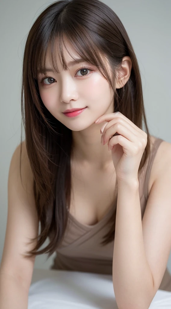 Tabletop, Highest quality, shape, Very detailed, finely, High resolution, 8k wallpaper, 完璧なダイナミックな構shape, Beautiful and exquisite,ランダムなcute髪,,Natural color lip, 20-year-old girl、cute、Looking into the camera,Always blur the background,Perfect and beautiful face,Slim face and figure,Big eyes、Putting on gal makeup,Small face,smile,Blurred Background,Elegant feminine face、Change pose randomly、Randomly change the shooting angle and position、smile、Top to bottom々Shoot from the right angle and direction、Real Photo、Raw photo、Real human skin,finely描かれた肌:1,4、Normal anatomy