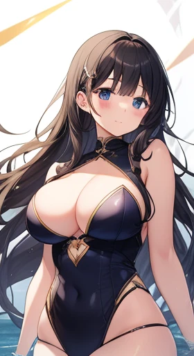 A wonderful masterpiece、High resolution、One Girl、Eroguku、、Long black hair、Large Breasts