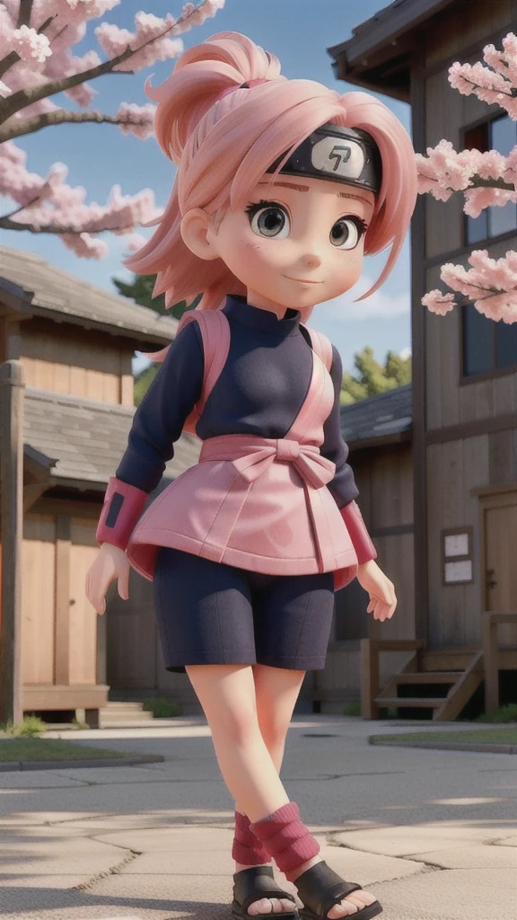 sakura,ninja girl at naruto,