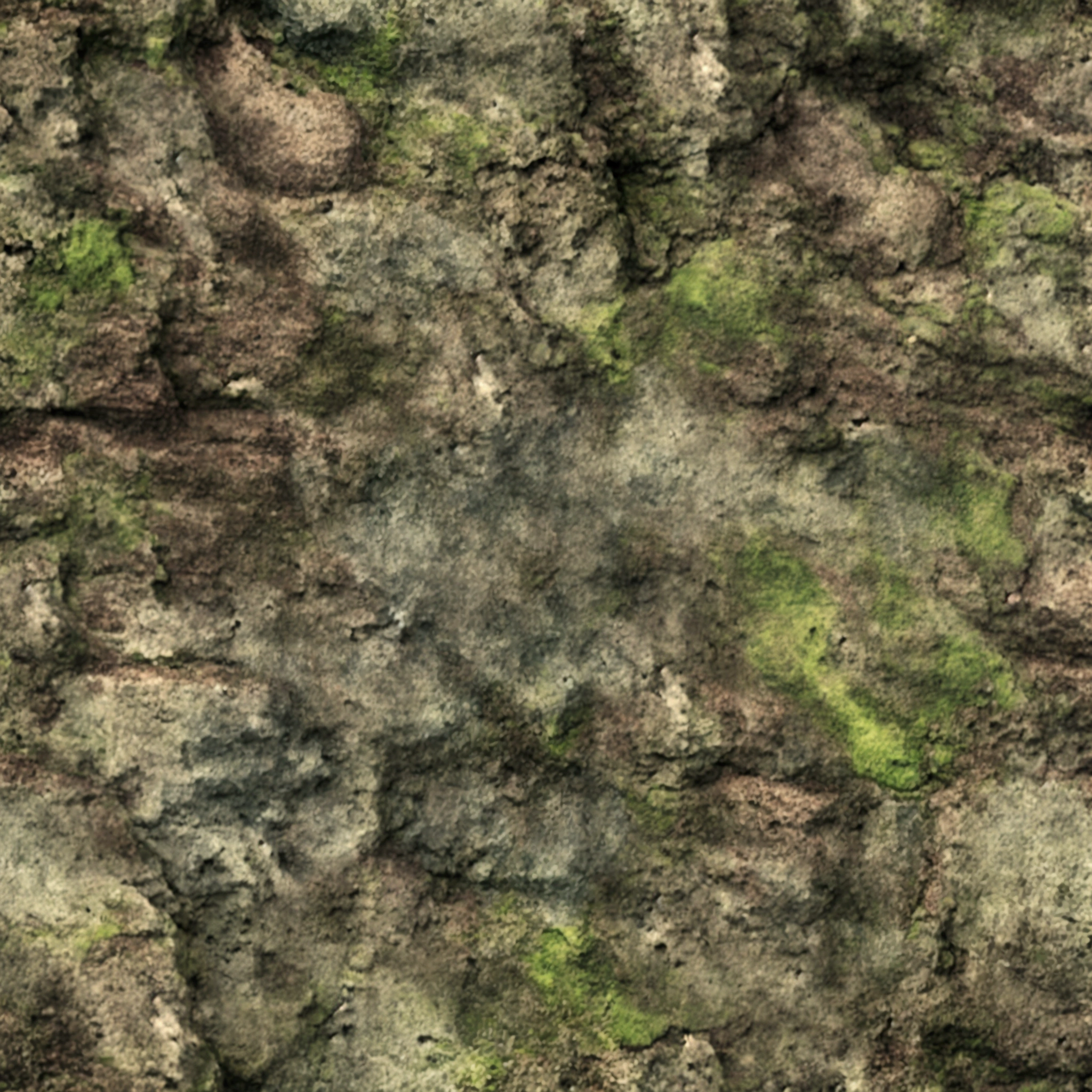 High quality, photo, seamless texture, hill, rock, cliff, moss