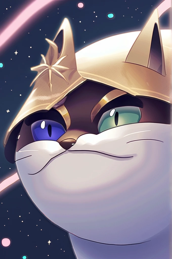 ((Лучшее качество)), ((шедевр)), (подробный), A cat in space with a mustache