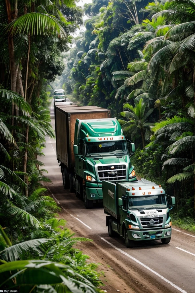 A truck will drive inside the jungle with 70 million people inside