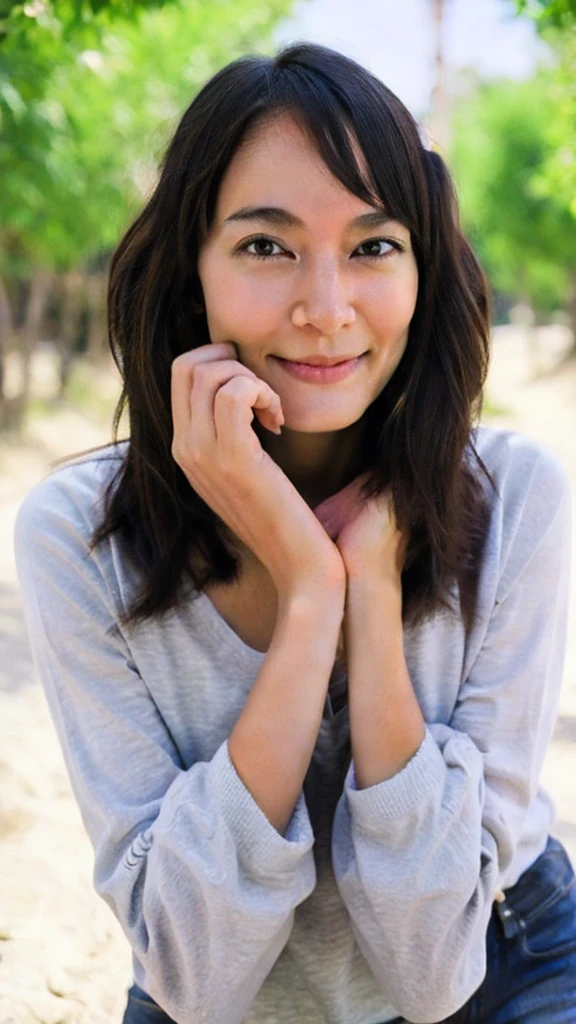 Girl giving a
