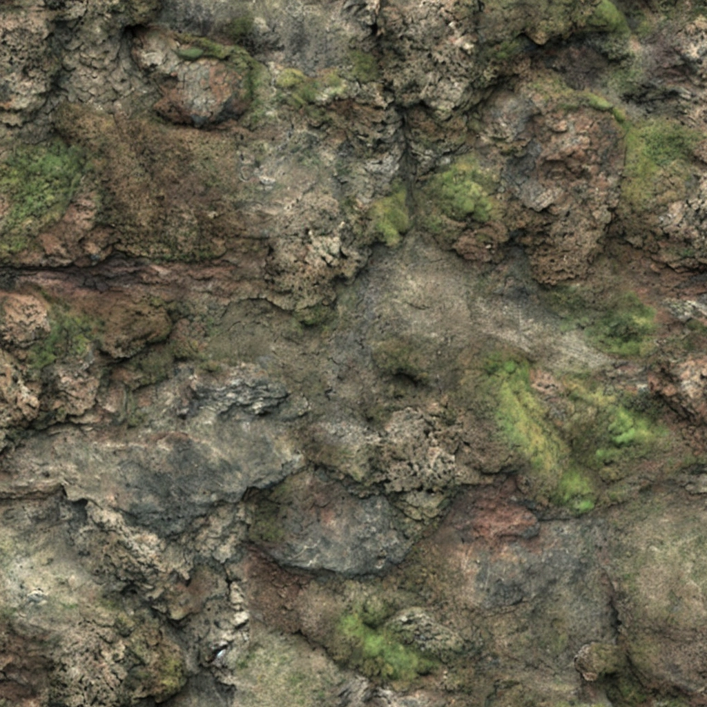 cliff, dirt and moss, high resolution texture, tileable texture, hd detailed texture, texture map, seamless game texture, game texture, Seamless texture, Detailed terrain texture, photorealistic texture, Texture Megascans, Extremely detailed rocky cliff, 4k Seamless cliff texture