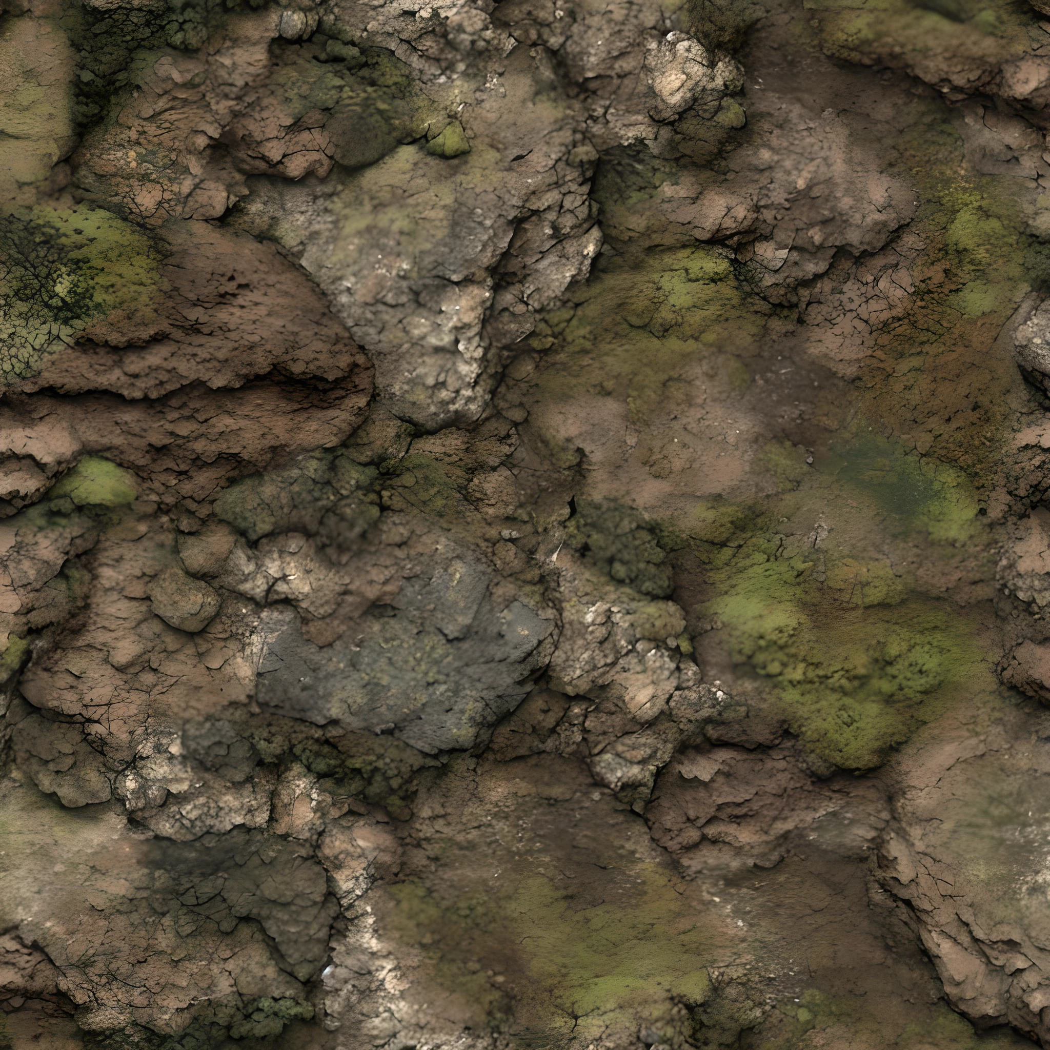 cliff, dirt and moss, high resolution texture, tileable texture, hd detailed texture, texture map, seamless game texture, game texture, Seamless texture, Detailed terrain texture, photorealistic texture, Texture Megascans, Extremely detailed rocky cliff, 4k Seamless cliff texture