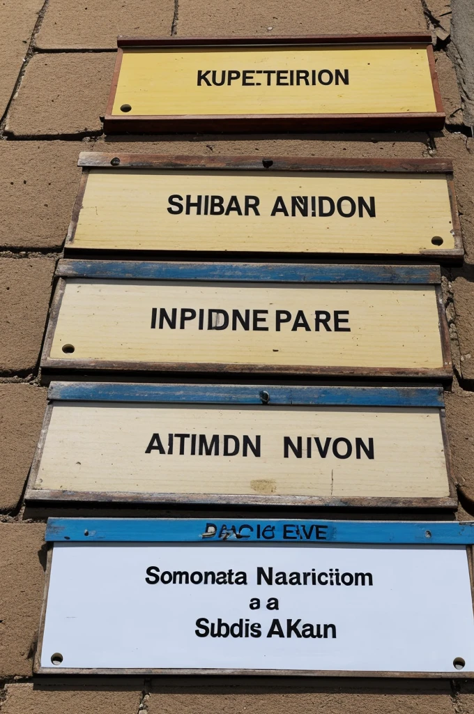 Make a name plate for my house
Content is as below
N/sub (R)
Sabir ur rehman
Inspector vigilance (wapda)