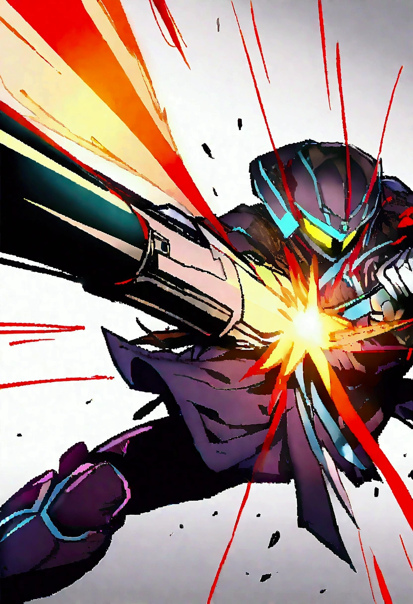 雷を纏ったSlashing,unmanned,Slashing,飛ぶSlashing、Arc-shaped