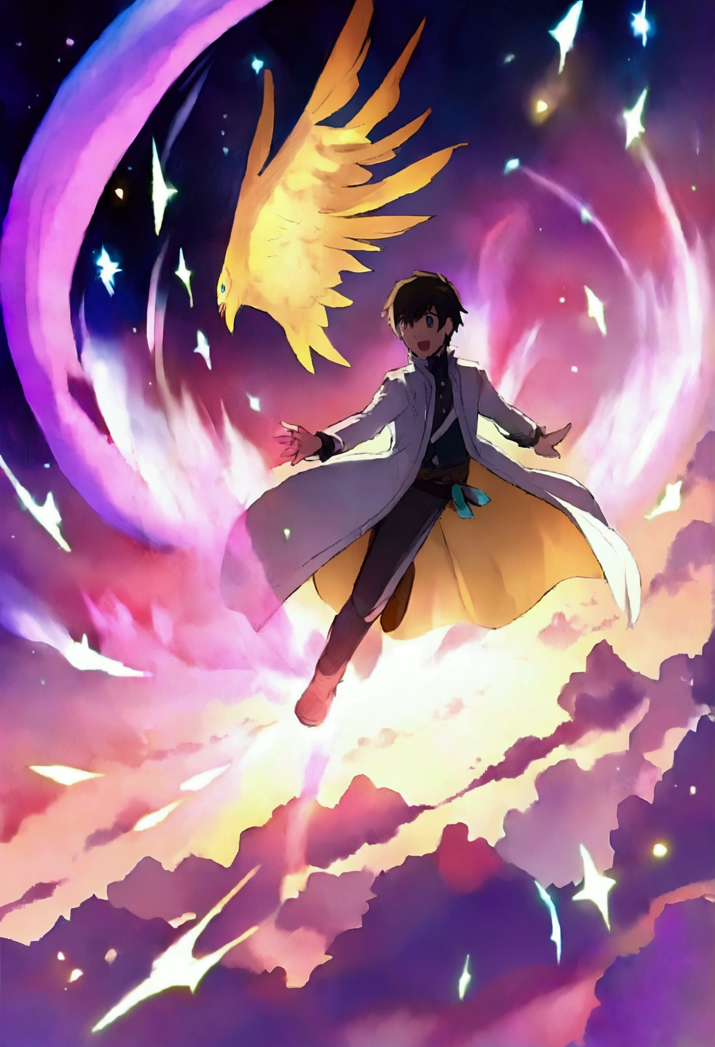 Anime male protagonist,Flying Slash
