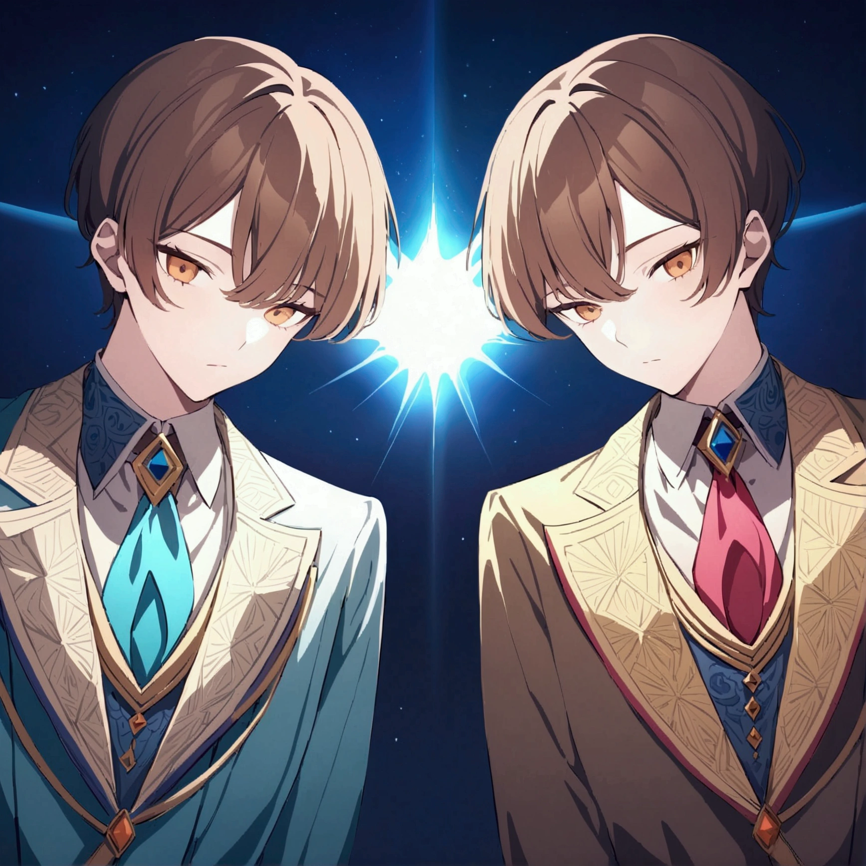 quite elegant man with brown hair