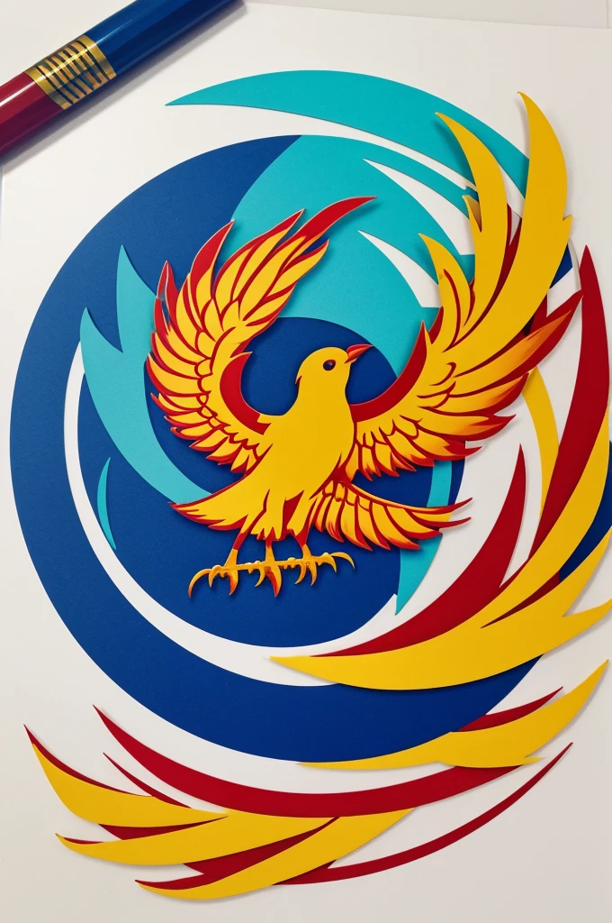School Batch Logo: The name of the batch is Phoenix so create a circle logo using Phoneix bird and put it 7th batch as you want place
