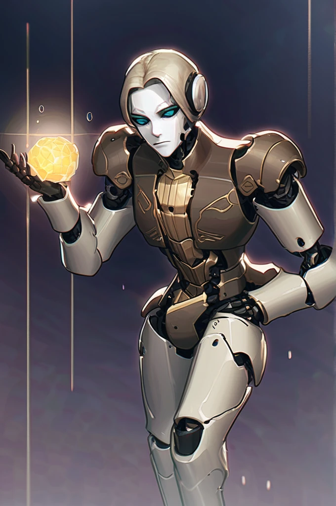 ((Лучшее качество)), ((шедевр)), (подробный), a cyborg with a penis