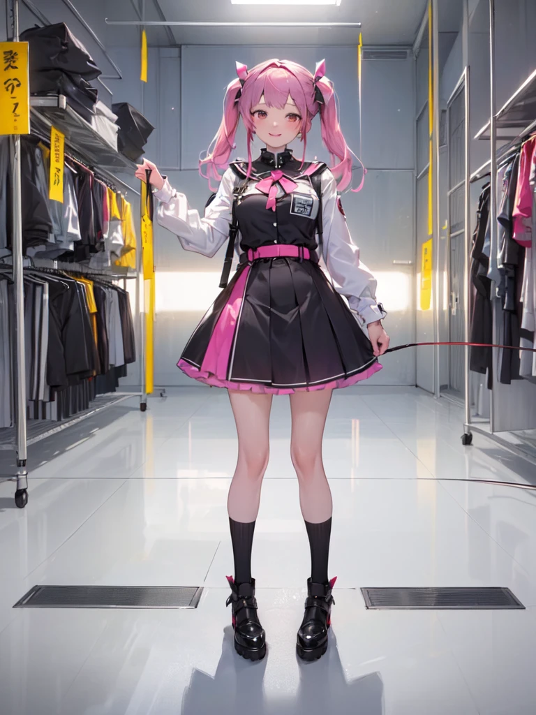 (masterpiece:1.4), (Highest quality:1.4), (High resolution:1.4), (masterpiece, Highest quality, High resolution:1.4), Giffany, , (Cable Bow:1.1), smile 