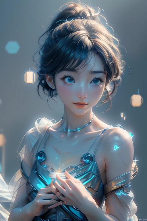 (Digital art like a movie: 1.3), high quality, masterpiece, 最high quality, Super detailed, figure, [4K Digital Art]!!、 Kyoto Animation Style, One Woman, clavicle Beauty, clavicle, Light, hope, blue sky, positive, Challenge, motivation, shine, Dynamic Perspective
