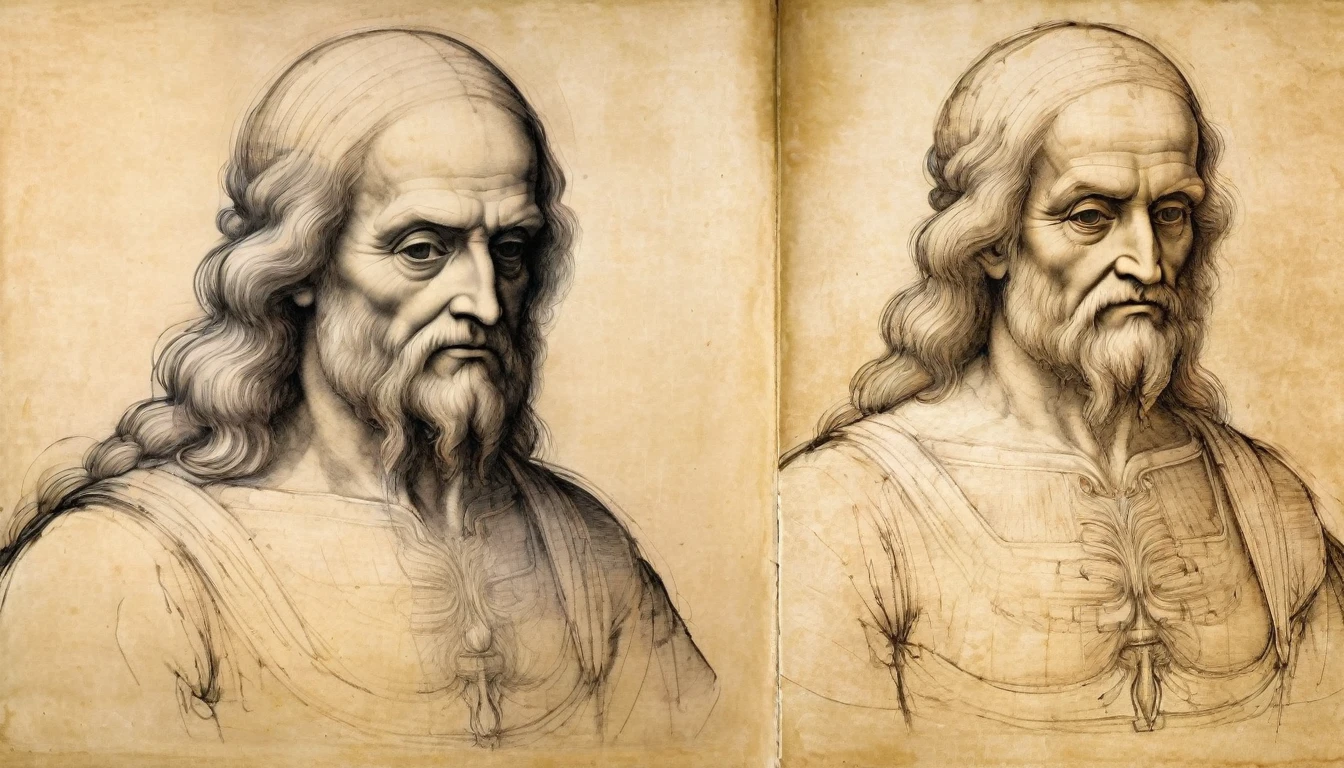the legacy of leonardo da vinci, sketches with his anatomy studies