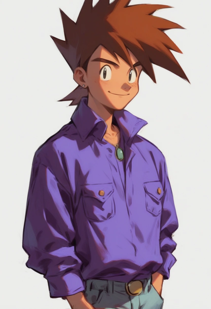 gary oak wearing sinnohoutfit