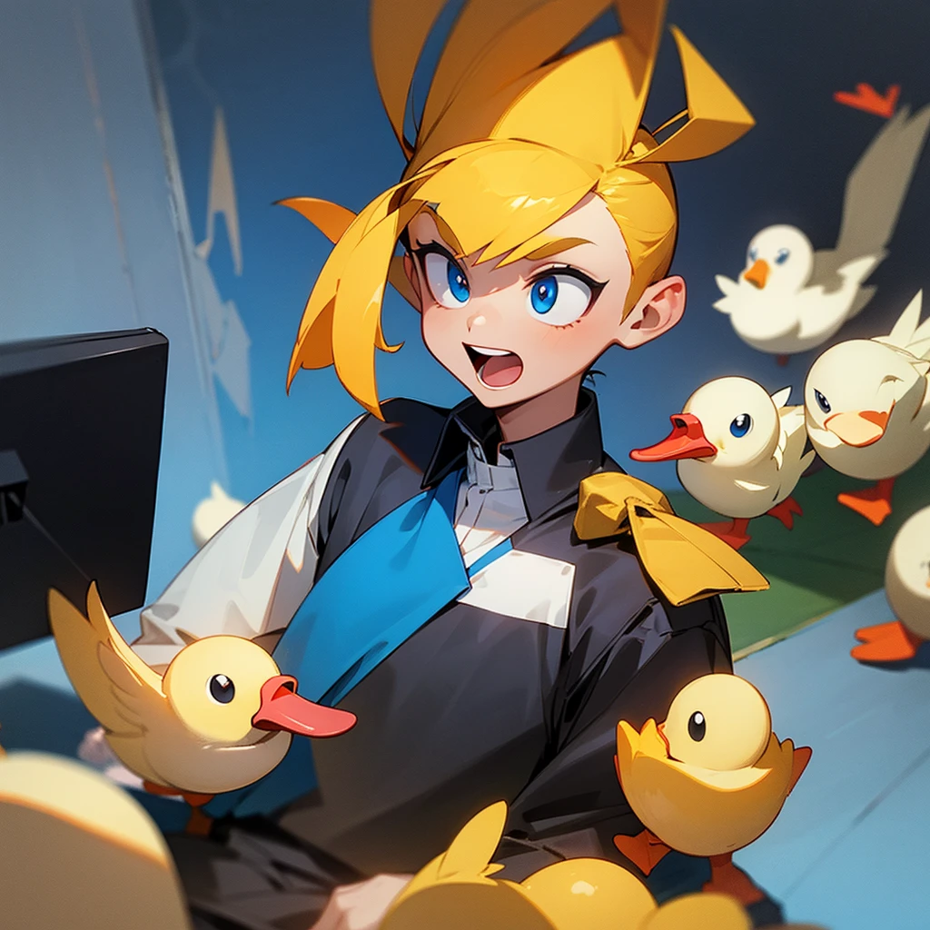 man gamer  duck 