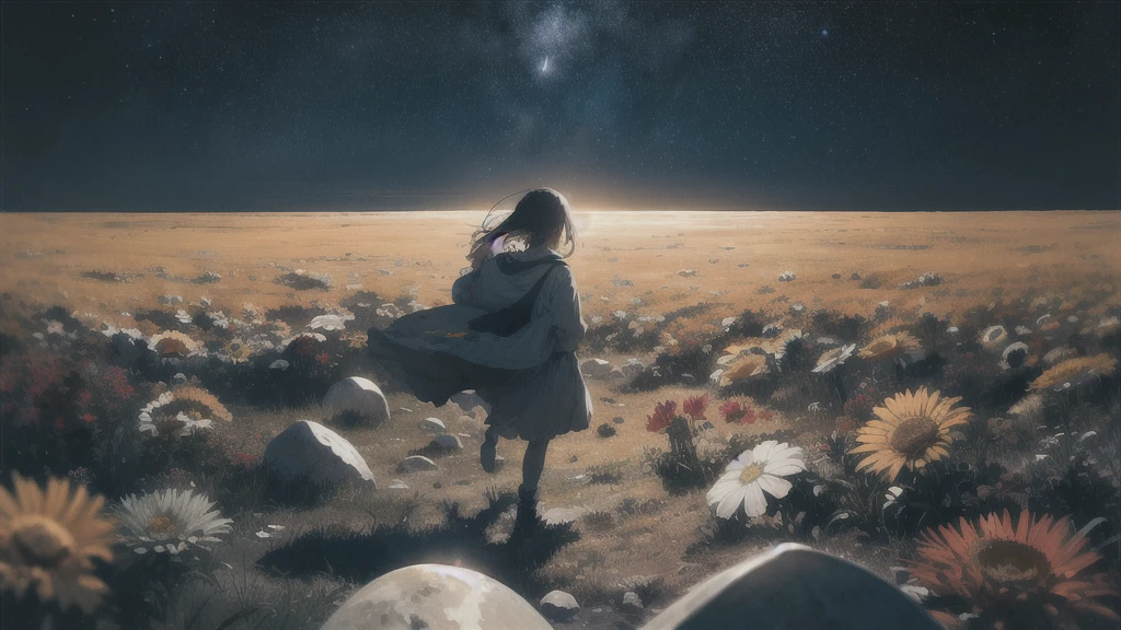 midnight, Absurd, High resolution, Super detailed, (One girl:1.3),
Break Lomography, Analogue photography, Vibrant colors, Soft Focus, Light leakage, Dreamy atmosphere, Experimental charm, Nostalgic Charm BREAK Color Field Painting, large colored bands, abstract expressionism, Bold colors, Emotional impact, Atmospheric Depth, Minimalist Approach BREAK
, Space Exploration, Celestial Bodies, Astronomical phenomena, Scientific discoveries, otherworldly wonders