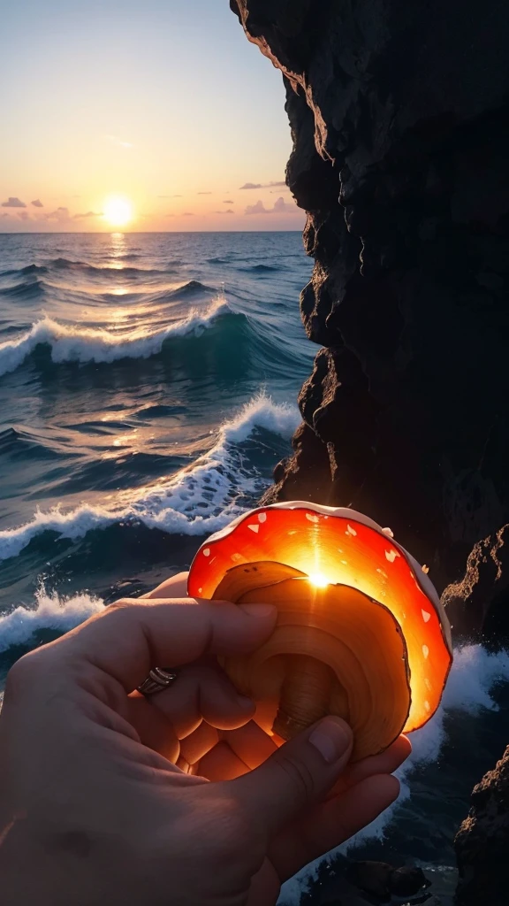 a close up of a aceno making a heart shape with the sun setting in the background, breathtaking aceno, stunning acenos, tube aceno, ocean aceno, aceno, incredible depth, beautiful image already created, beautiful acenos in sea, aceno breaking, linda arte, lindo papel de parede para iphone, ((acenos, ❤🔥🍄🌪, ocean acenos, inside the curl of a aceno