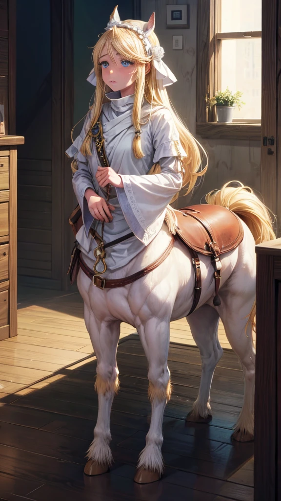 1 girl. Ketaur. Cold. Allergy. Hay fever. Runny nose. Nasal mucus. Snot. Sneeze. Full height. Full body. Blonde. Long hair. Blue eyes. Snotty nose. Snot from nose. Slave. Slave collar. Extremely detailed CG Unity 8k wallpaper. Ideal lighting. Ultra high resolution 4K. Super detailed 8K resolution.