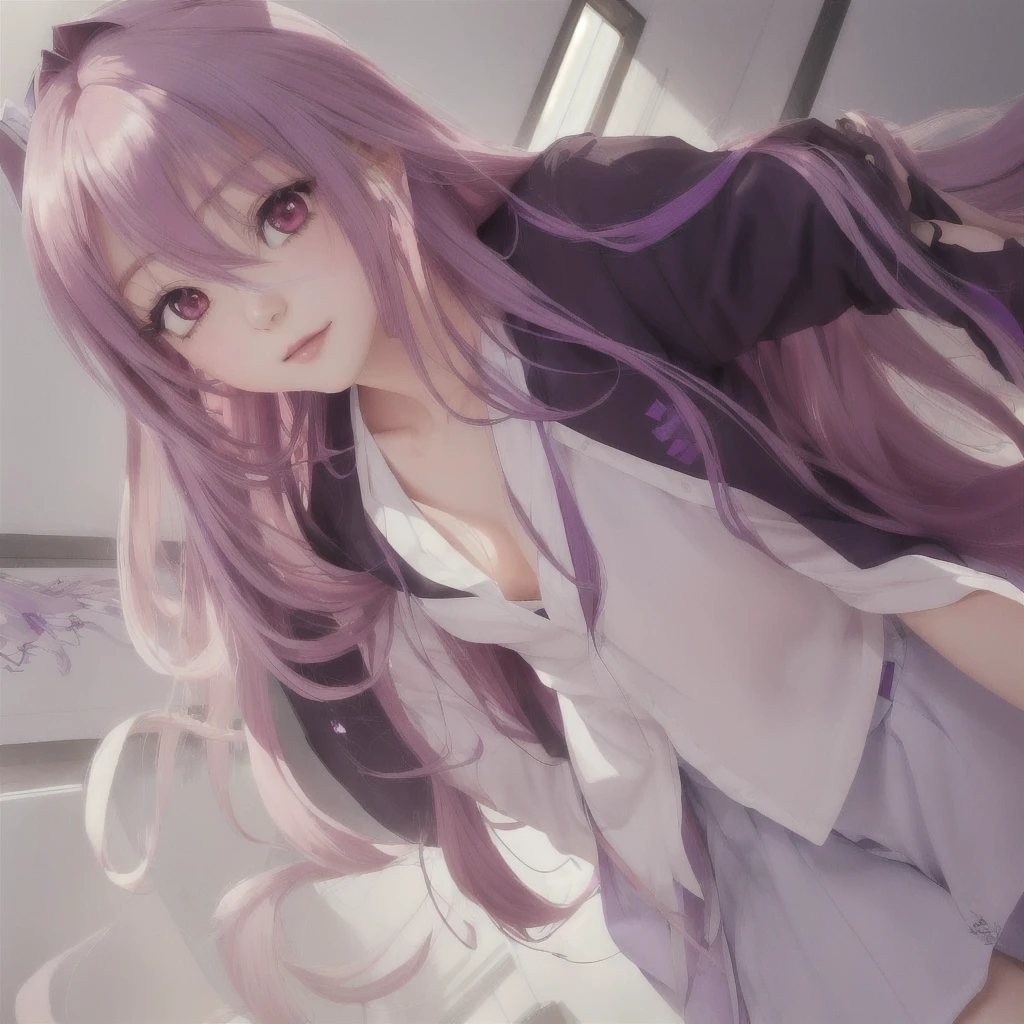 Anime Girls with long hair and purple hair in a white shirt, Anime Girls with long hair, Smooth anime CG art, 4k anime wallpaper, seductive Anime Girls, beautiful Anime Girls, anime wallpaper 4k, anime wallpaper 4k, (Anime Girls), Anime Art Wallpapers 8K, Nightcore, Anime Moe Art Style, HD Anime Wallpaper, anime art wallpaper 4k