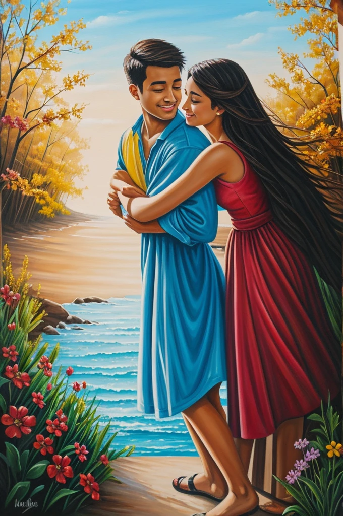 Long distance love painting
