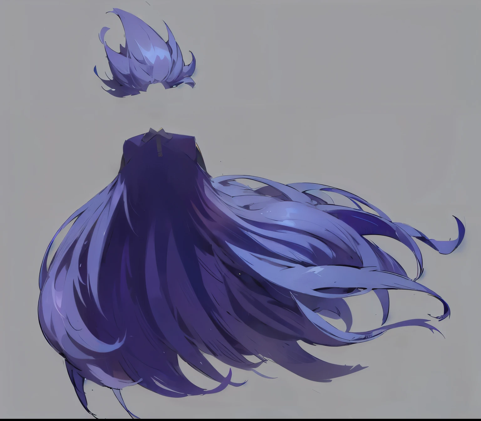 Highest quality，4K，Xian Xia ，Flowing blue-purple hair